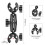 PULUZ Motorcycle Dualheads Crab Clamp Action Camera Handlebar Fixed Mount(Black) 3
