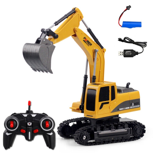 258-1 5 Channel 2.4G 1/24RC Remote-controlled Engineering Plastic Excavator Charging RC Car 1