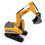 258-1 5 Channel 2.4G 1/24RC Remote-controlled Engineering Plastic Excavator Charging RC Car 4