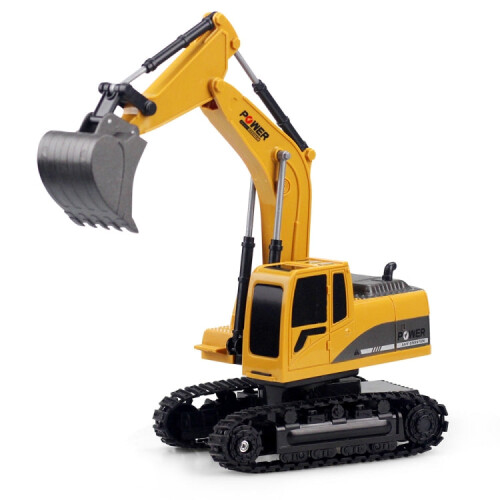 258-1 5 Channel 2.4G 1/24RC Remote-controlled Engineering Plastic Excavator Charging RC Car 2