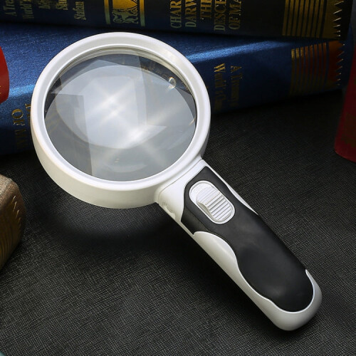 77350B Hand-Held With LED Light Reading Repair 10 Times Magnifier 1