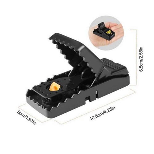 1pcs Highly Sensitive Bite Type Household Alloy Plastic Mouse Traps 2