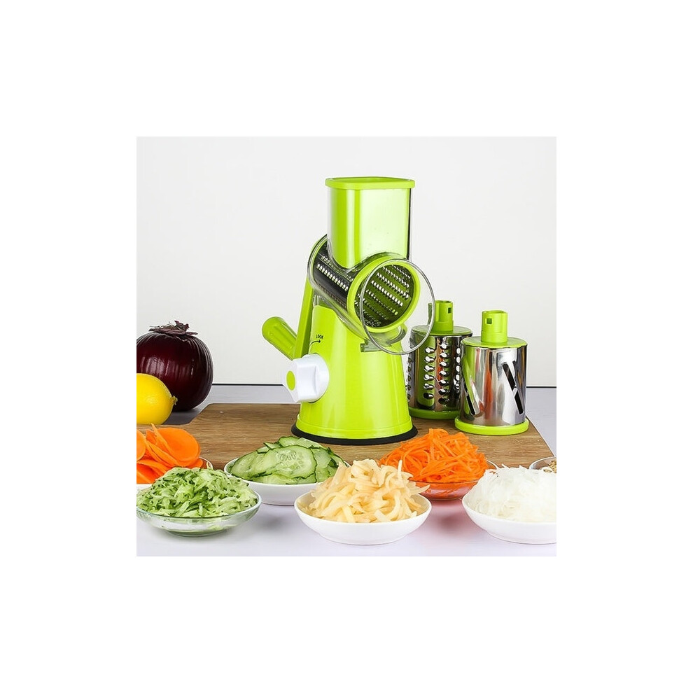 Multifunctional Manual Fruit Vegetable Slicer Cutter Carrot Potato Cutting Machine Stainless steel Blade Salad Chopper, Random Color Delivery