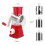 Hand-operated Multi-functional Vegetable Chopper Cheese Slicing Machine (Red) 3