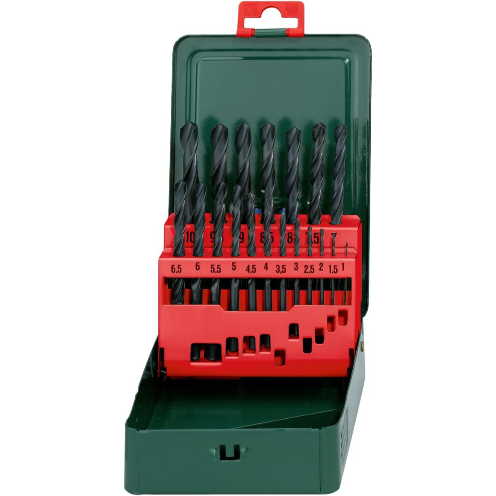 Metabo 627151000 Hss-R Twist Drills (19 Pcs.), Green