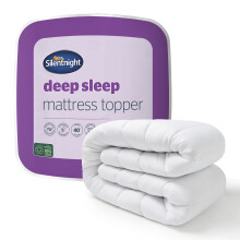 Silentnight Deep Sleep Mattress Topper, White, Double