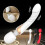 (White) Double Sided Dildo for Women Wand Vibrator Clit 3