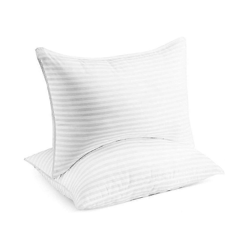 Beckham Hotel Collection Bed Pillows for Sleeping - Queen Size, Set Of 2 - Cooling, Luxury Gel Pillow for Back, Stomach Or Side Sleepers