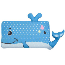 Toddler Pillow for Sleeping, Kids Pillows for Sleeping with Pillowcase 10 x 18 Inches (Whale)