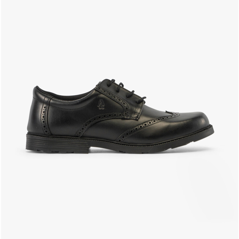 Hush Puppies (Uk 8, ) Jacob Snr Boys Shoes Black