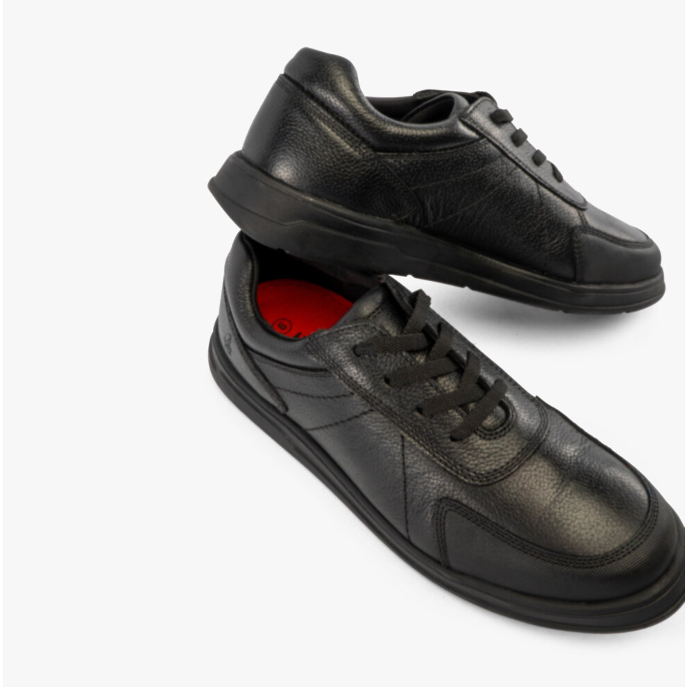 Hush Puppies (Uk 8, ) Robert Snr Boys Shoes Black