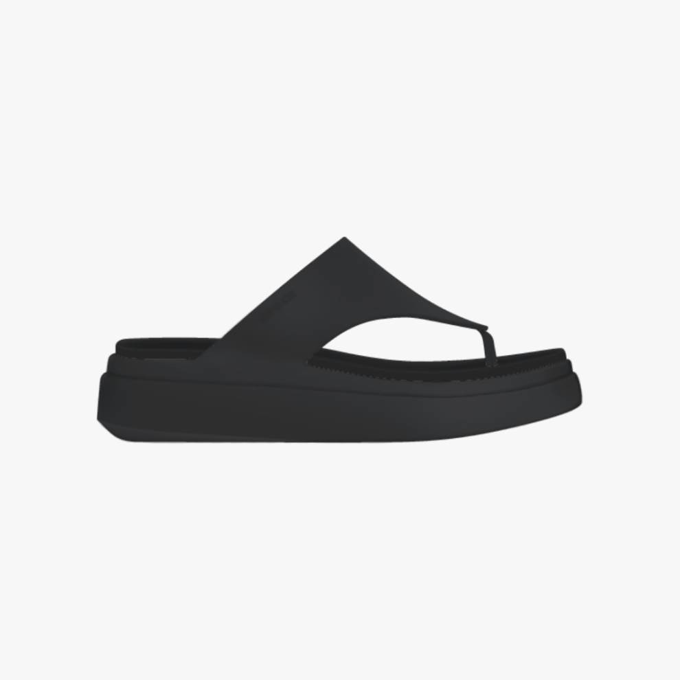 (UK 4, Black) Crocs 209410-6UR GETAWAY PLATFORM FLIP Womens Flip-Flops Quartz