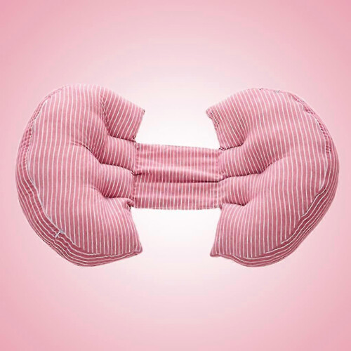 U-shaped Pregnancy Pillow Pink Comfortable Support for Side Sleepers 2