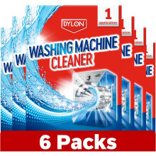Colour Catcher Dylon Washing Machine Cleaner 6 Treatments 5-in-1 Washing Machine Cleaner Freshener and Limescale Remover for Cleaning Washing Machines
