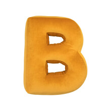 (B) English Letter Pillow Soft PP Cotton Fully Filled Teaching Words Game Prop Companion Sleep Pillow 26-Alphabet Stuffed Doll