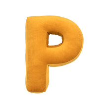 (P) English Letter Pillow Soft PP Cotton Fully Filled Teaching Words Game Prop Companion Sleep Pillow 26-Alphabet Stuffed Doll