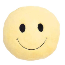 (Yellow) Cute Smiling Plush Throw Pillow - Soft Sofa, Car, Office Cushion, Home Decor Gift