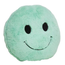(Green) Cute Smiling Plush Throw Pillow - Soft Sofa, Car, Office Cushion, Home Decor Gift