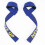 (blue) 2pcs Weight Lifting Straps Cushioned Wrist Strength Training 1
