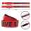 (blue) 2pcs Weight Lifting Straps Cushioned Wrist Strength Training 2