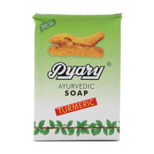 (PACK OF 2) Pyary Ayurvedic Soap Turmeric | Reduces Dryness |Scar Remover