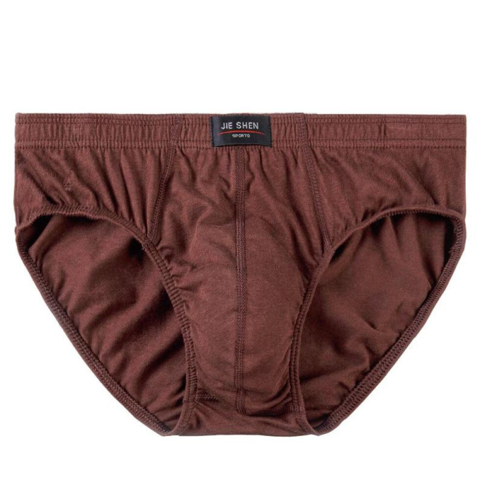 (brown, 5XL) Big Size Men Underwear Cotton Briefs Underpants Panties Undershorts Boy Bottom Undies Knickers L XL 2XL 3XL 4XL 5XL 6XL 7XL