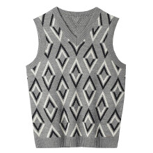 (M, Grey1) Mens Solid Sleeveless Pullover Outerwear Vest