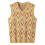 (2XL, Yellow) Mens Solid Sleeveless Pullover Outerwear Vest 1
