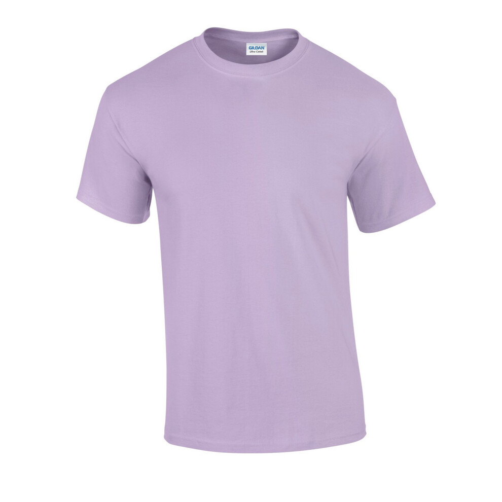 (L, Orchid) Gildan Mens Ultra Cotton T-Shirt