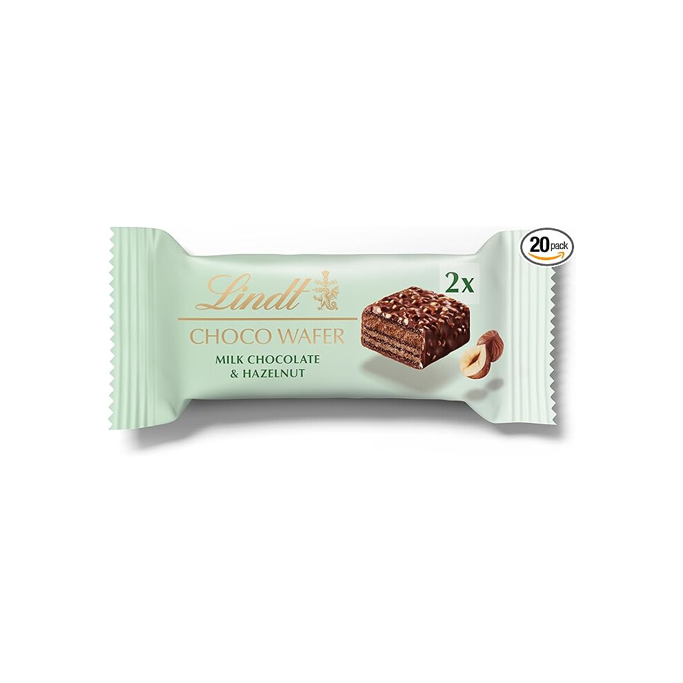 Lindt Choco Wafer Milk Chocolate & Hazelnut Treat Pack 30G (Case Of 20)
