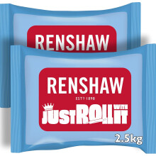 Renshaw Just Roll With It Fondant Icing - White, 2.5 kg (Pack of 2)