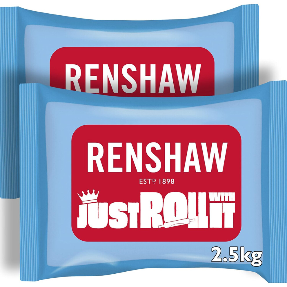 Renshaw Store Renshaw Just Roll With It Fondant Icing - 2.5 Kg (Pack Of 2) White
