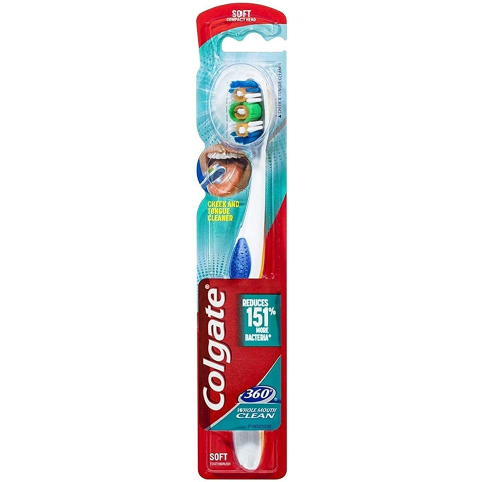 1 Pack Colgate Toothbrush Floss Tip Bristles Soft Compact Head - Assorted