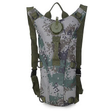 (07 camouflage) Tactical Outdoor Water Bag Backpack 3l Hiking Camping Water Pack Mountaineering Cycling Sports Portable Hydration Backpack