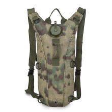 (Ruin camouflage) Tactical Outdoor Water Bag Backpack 3l Hiking Camping Water Pack Mountaineering Cycling Sports Portable Hydration Backpack
