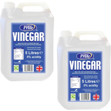 White Vinegar 2x5L Food Grade Suitable for Cleaning Weed Killer Limescale Remover Glass Cleaner Stain Remover Pickling (Pack of 2) 10 Litres