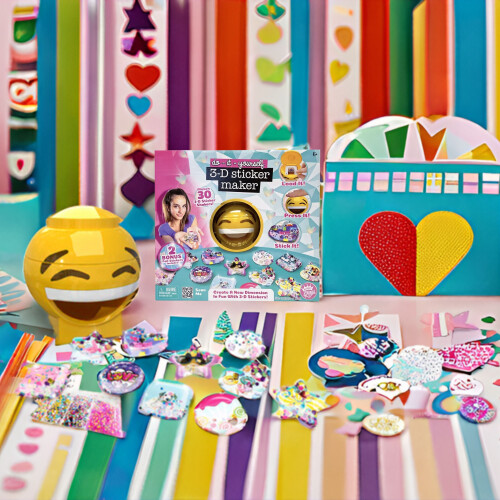 3D Sticker Maker Machine - Sticker Machine with Backgrounds, Gems & Stickers 2