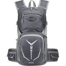 (Grey bag only) Sport Cycling Rucksack Running Water Bag Storage Hydration Backpack Ultralight Hiking Bike Riding Pack Bladder Knapsack