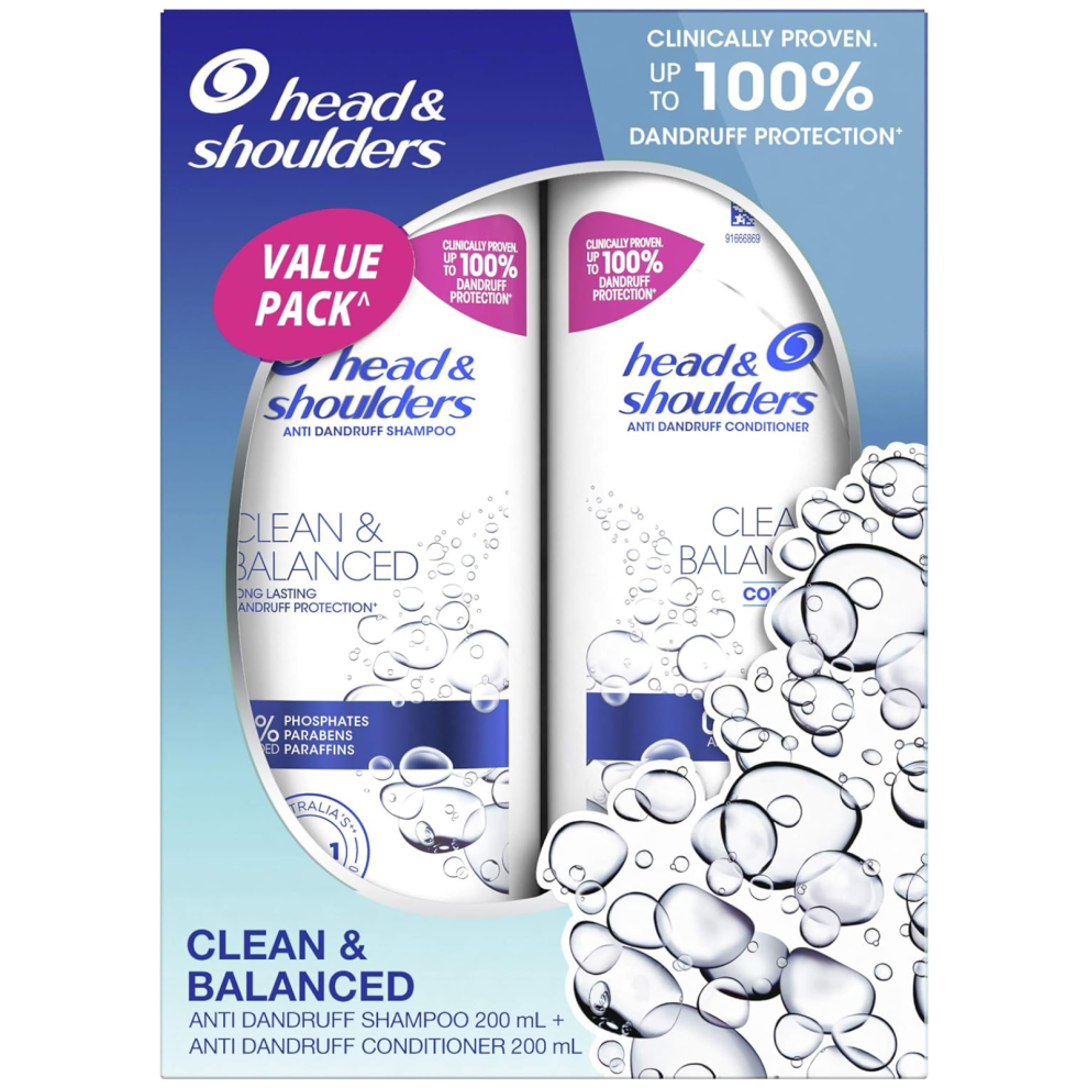 Head & Shoulders Shampoo Conditioner Clean  Balanced Anti-Dandruff Bundle Pack