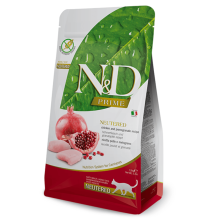 N&D Prime Cat Chicken/Pomegranate Neutered High-Quality Protein 300g