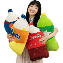 (pepsi) 1Pcs 55cm Simulation Carbonated Drink Plush Pillow Coke Cola Fanta Soda Soft Cartoon Doll Back Cushion Nice Gift