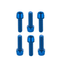 6pcs/set M5x18mm Bicycle Stem Screw Anti-deform Corrosion-resistant Steel Easy To Install Handle Screws for Mountain Bike