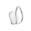 (S) Single Tooth Hollow Grill - One Size Fits All Cap Silver 2