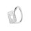 (S) Single Tooth Hollow Grill - One Size Fits All Cap Silver 1
