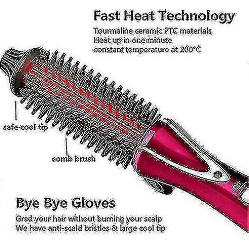 Mini Electric Curling Brush with Travel Bag, Ion Technology, Profession 1