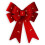 URBN Living (1x bow) 30cm Decorative Hanging Tree Top Topper Light Red Bow with Battery LED Lights 4