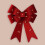 URBN Living (1x bow) 30cm Decorative Hanging Tree Top Topper Light Red Bow with Battery LED Lights 5