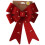 URBN Living (2x bows) 30cm Decorative Hanging Tree Top Topper Light Red Bow with Battery LED Lights 5