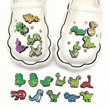 20pcs Dinosaur Theme Crocs Shoe Charms for Diy Clog Sandals Decoration Shoes Accessories Set Gifts