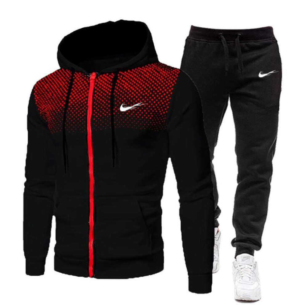 (black, XL) New Autumn And Winter Men's Sets Hoodies+pants Harajuku Sport Suits Casual Sweatshirts Tracksuit Brand Sportswea